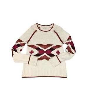 Smartwool CHUP Qo'a Aztec‎ Print Wool Blend Pullover Sweater